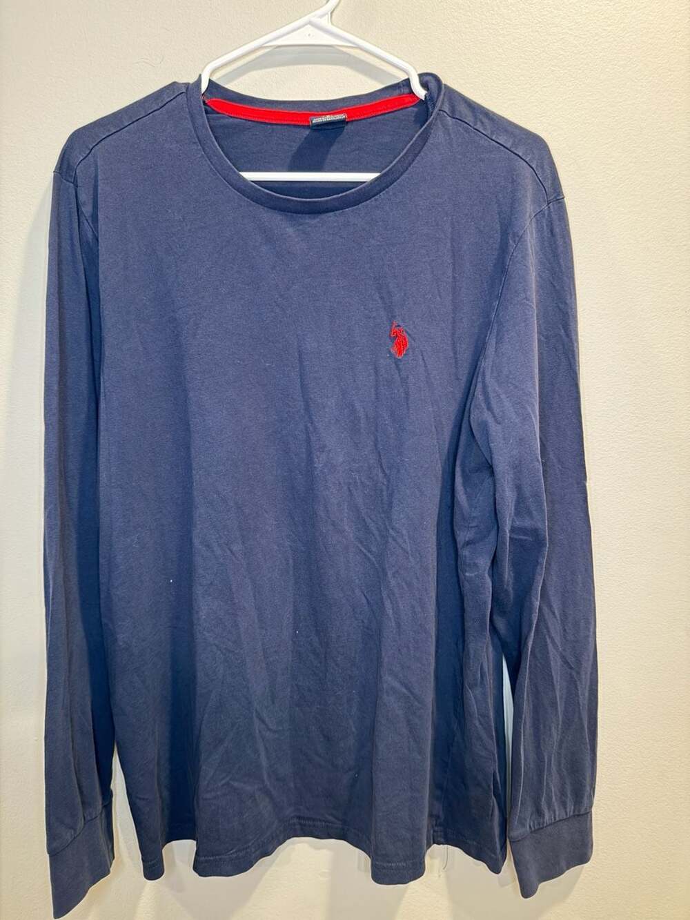 U.S. Polo Assn. Long Sleeve Crewneck Tee Navy Blue